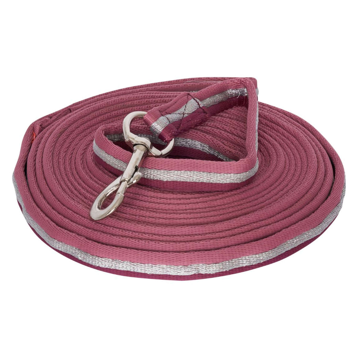 Imperial Riding Lunging Side Rope Crushion Soft Rose/Bordeaux/Silver