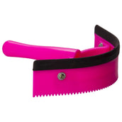 Imperial Riding Sweat Scraper Curved with Rubber Neon Pink