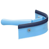 Imperial Riding Sweat Scraper Curved with Rubber Blue Breeze