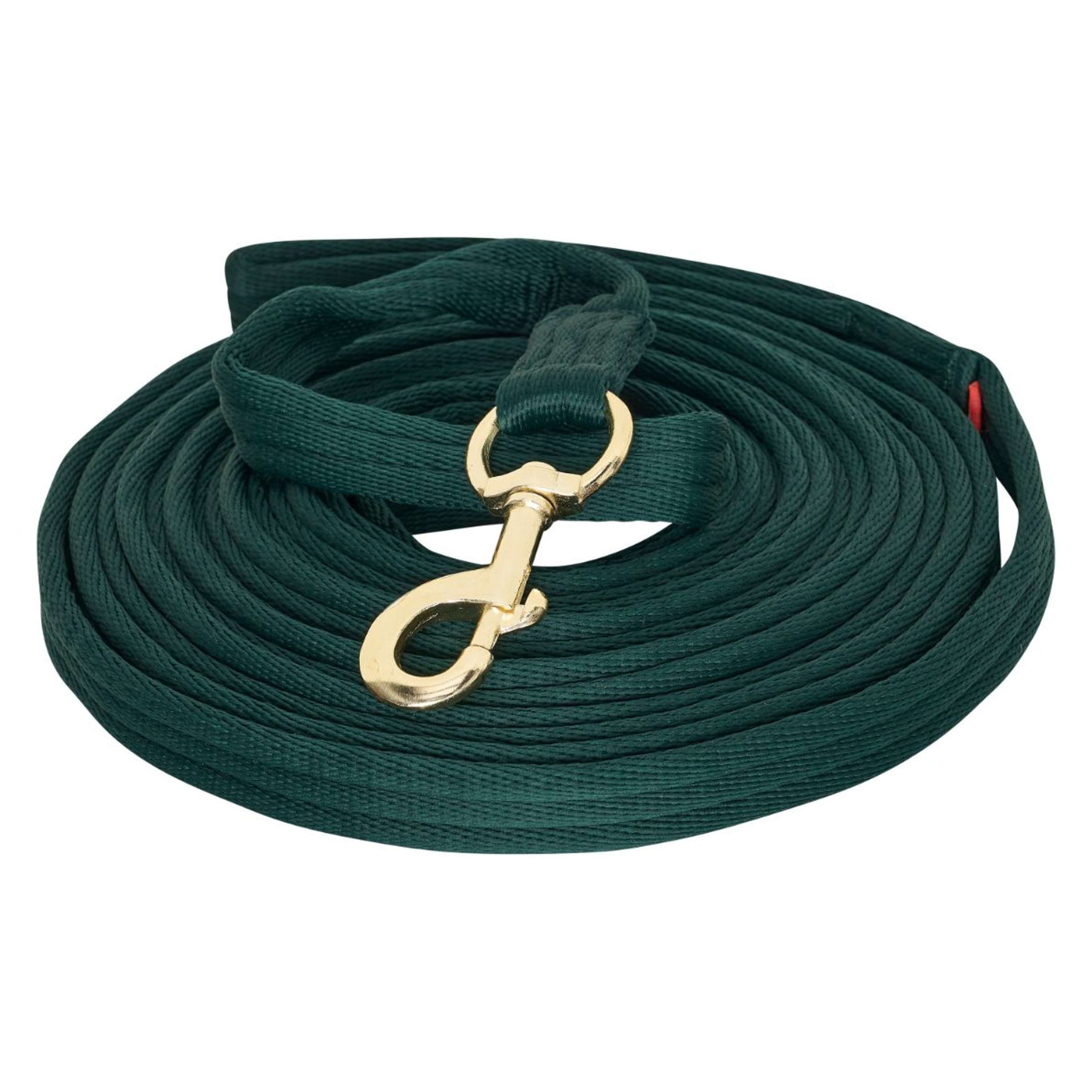 Imperial Riding Lunging Side Rope Soft Cushion Web Extra Forest Green