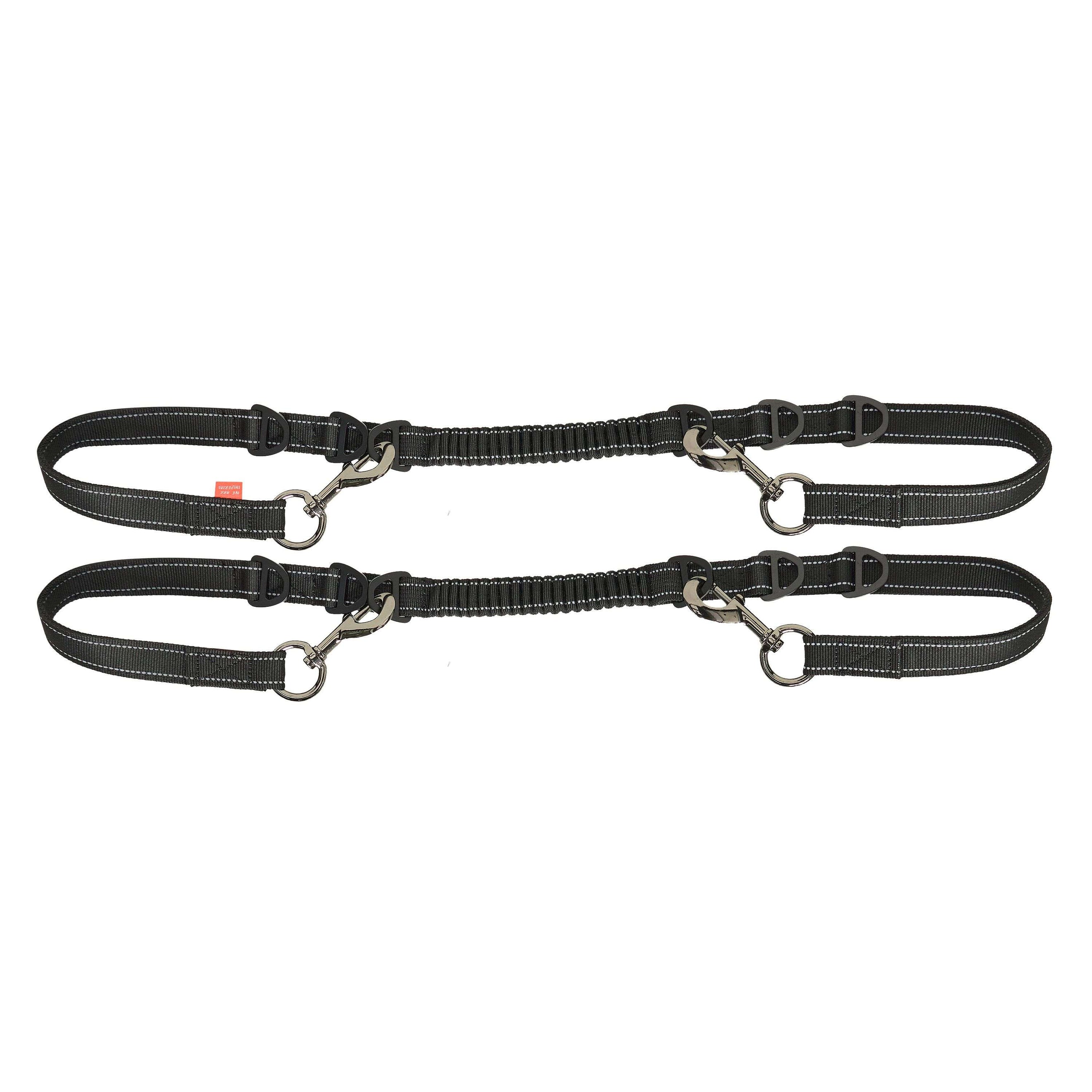 Imperial Riding Side Rein Flexi Black/Reflective