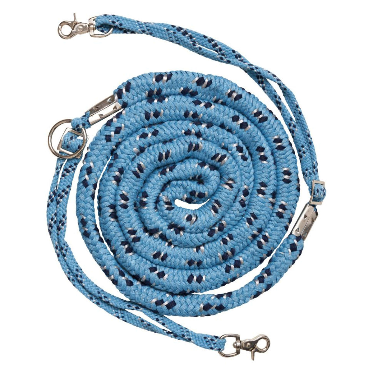 Imperial Riding Lunging Line Blue/Navy/Silver