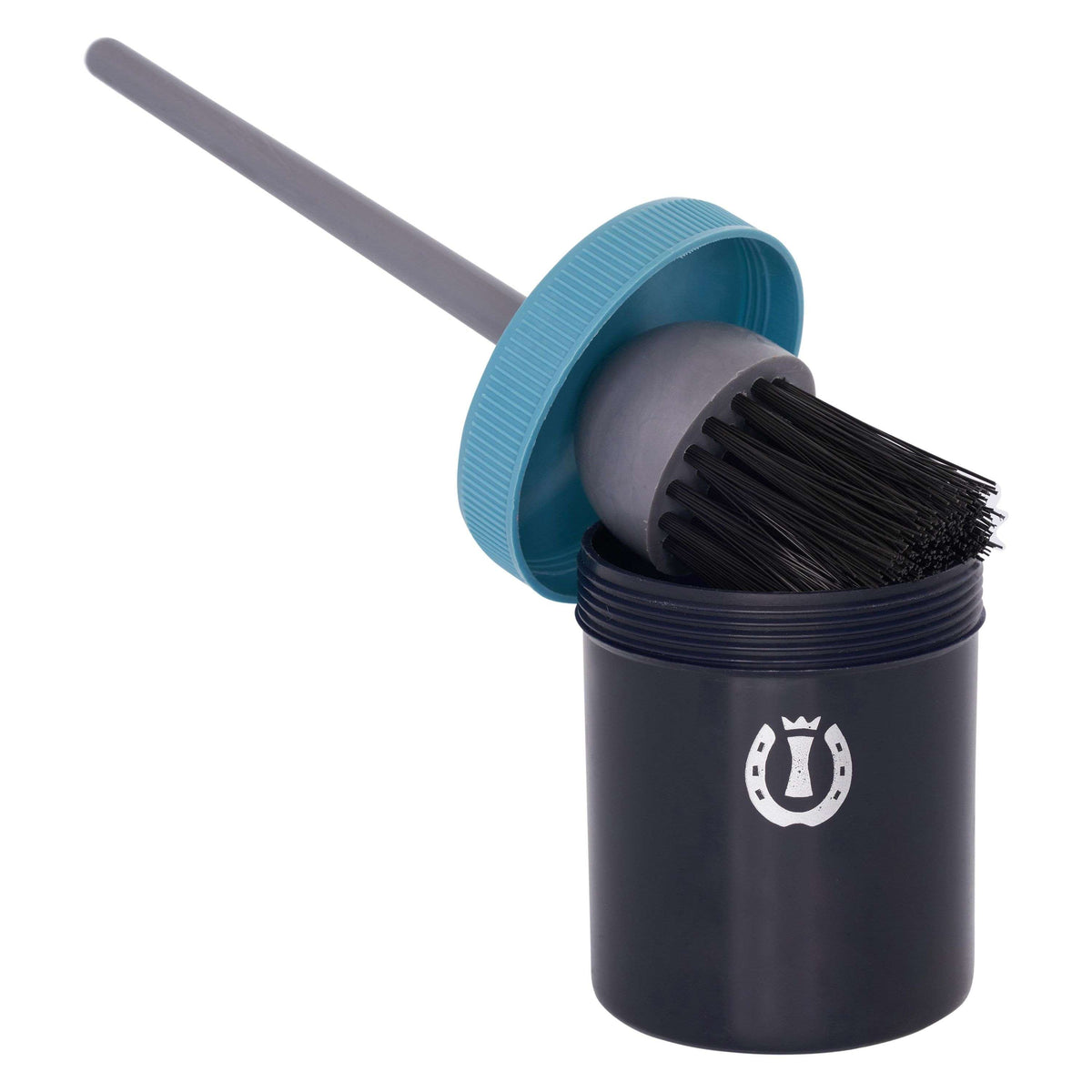 Imperial Riding Hoof Brush In Jar Blue/Navy/Silver