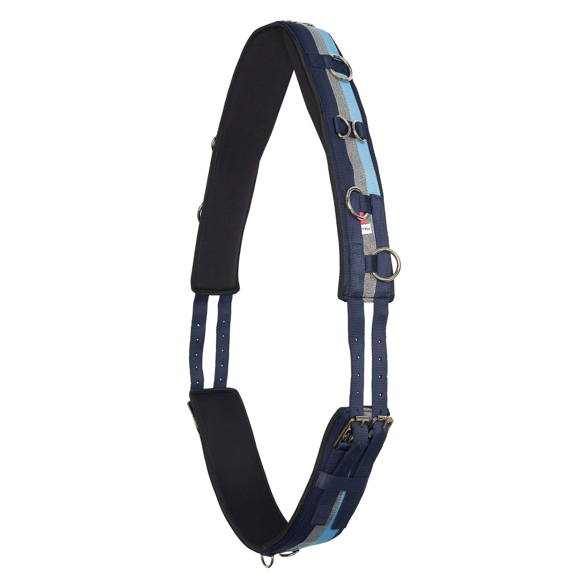 Imperial Riding Lunging Girth Deluxe Nylon Blue/Navy/Silver