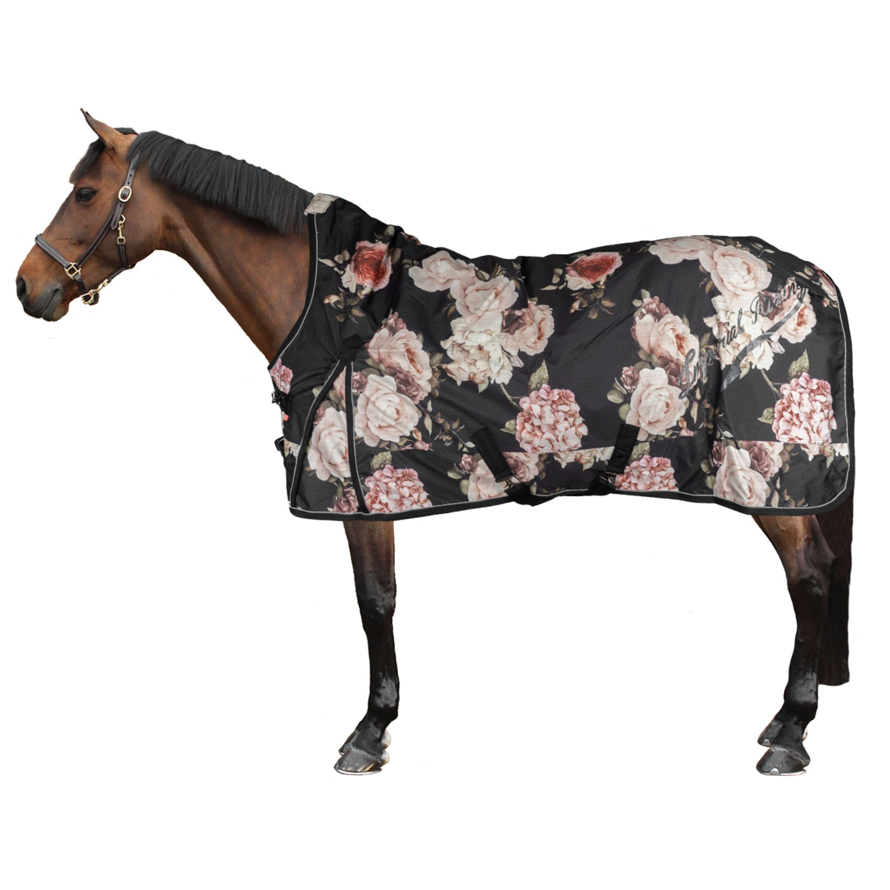 Imperial Riding Outdoor Rug IRHSuper-Dry 100gr Flower Print