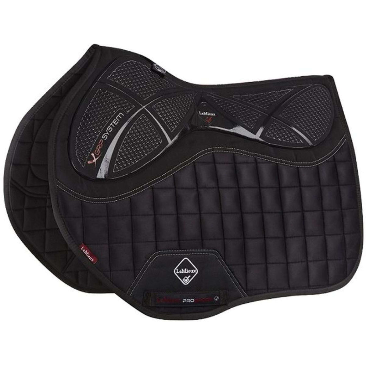 LeMieux Saddlepad X-Grip Square EuroJump Black