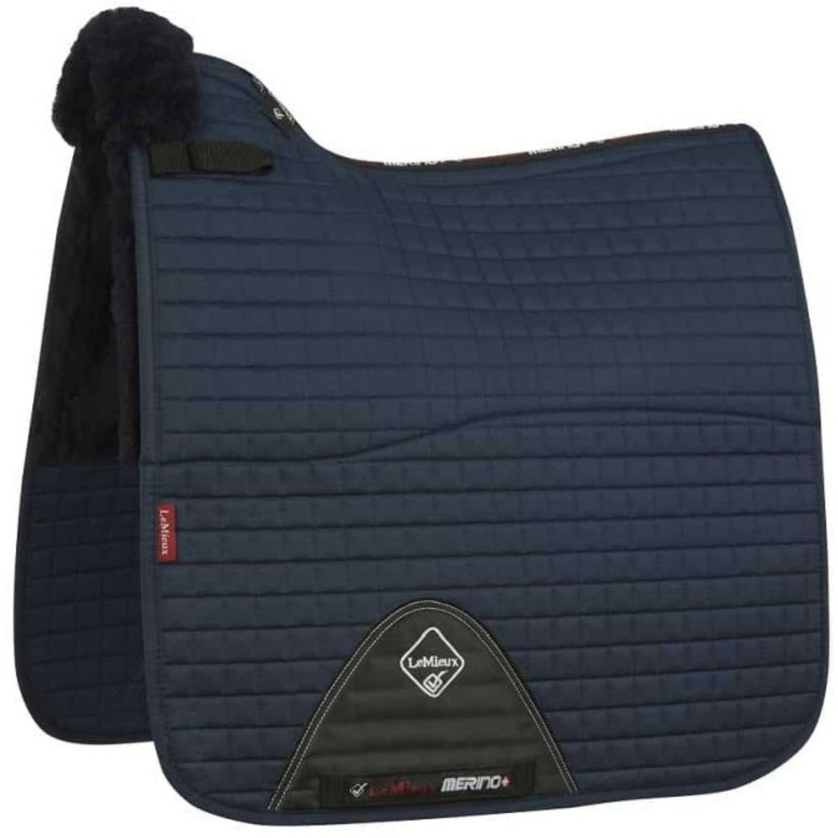 LeMieux Saddlepad Merino+ Half Lined DR Navy