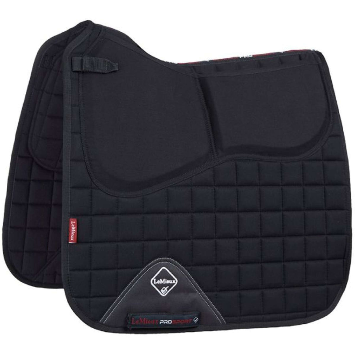 LeMieux Saddlepad Pro-Sorb Plain Square Dressage Black