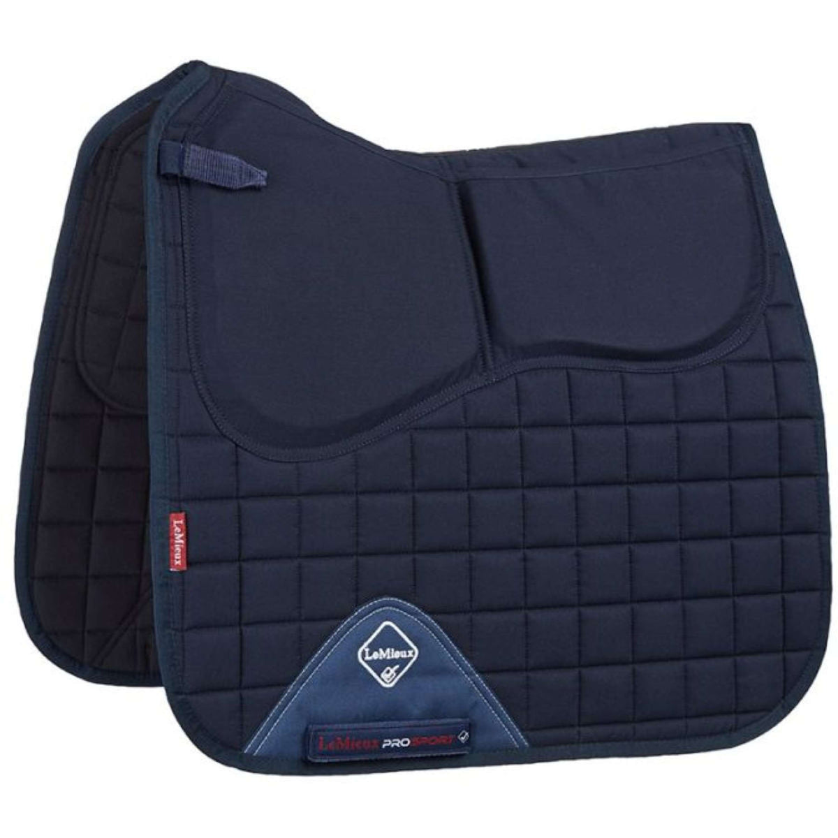 LeMieux Saddlepad Pro-Sorb Plain Square Dressage Navy