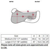 LeMieux Half Pad ProLambs Pro-Sorb 3-Compartments Black/Natural