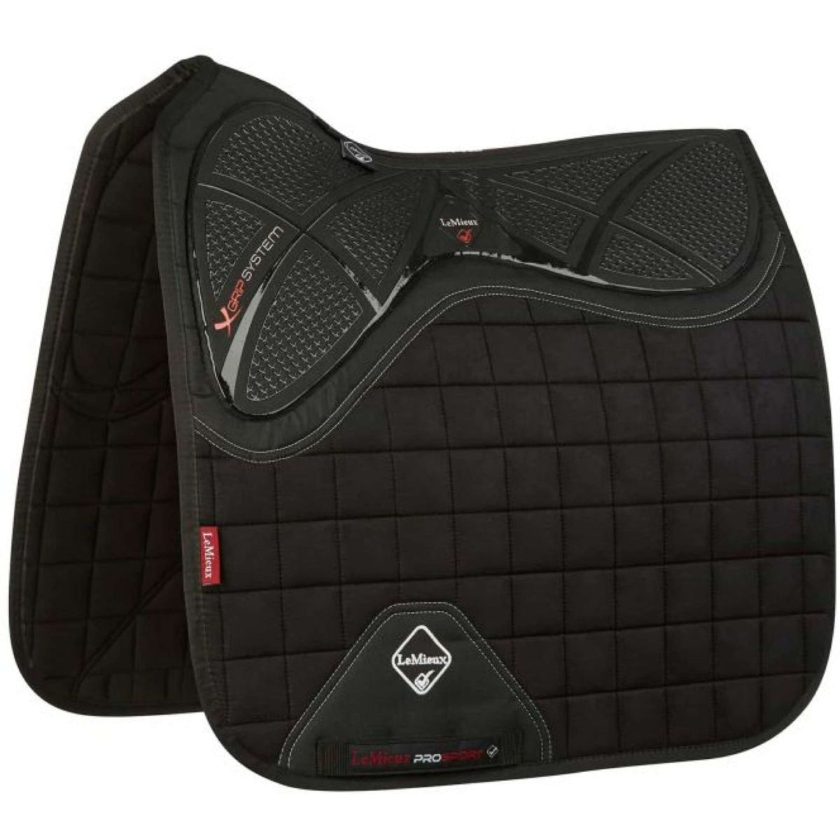 LeMieux Saddlepad X-Grip Square Dressage Black