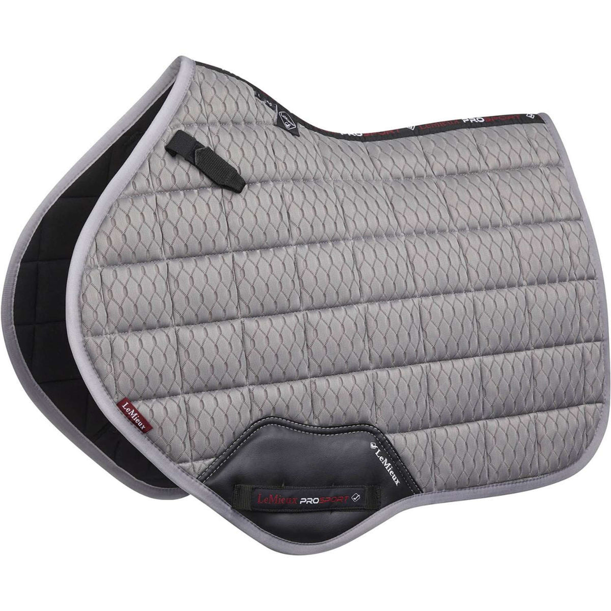 LeMieux Saddlepad Carbon Mesh Air Square CC Grey