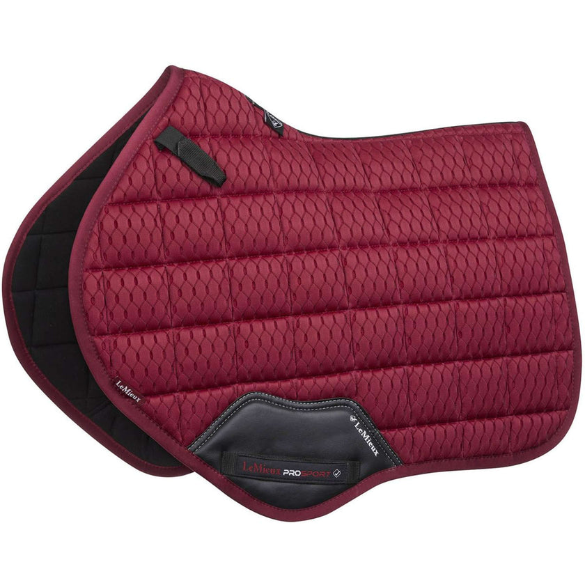 LeMieux Saddlepad Carbon Mesh Air Square CC Mulberry