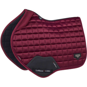 LeMieux Saddlepad Loire Memory Satin Square CC Mulberry