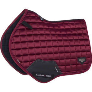 LeMieux Saddlepad Loire Classic Satin Square CC Mulberry