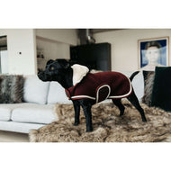 Kentucky Dog Coat Heavy Fleece Bordeaux