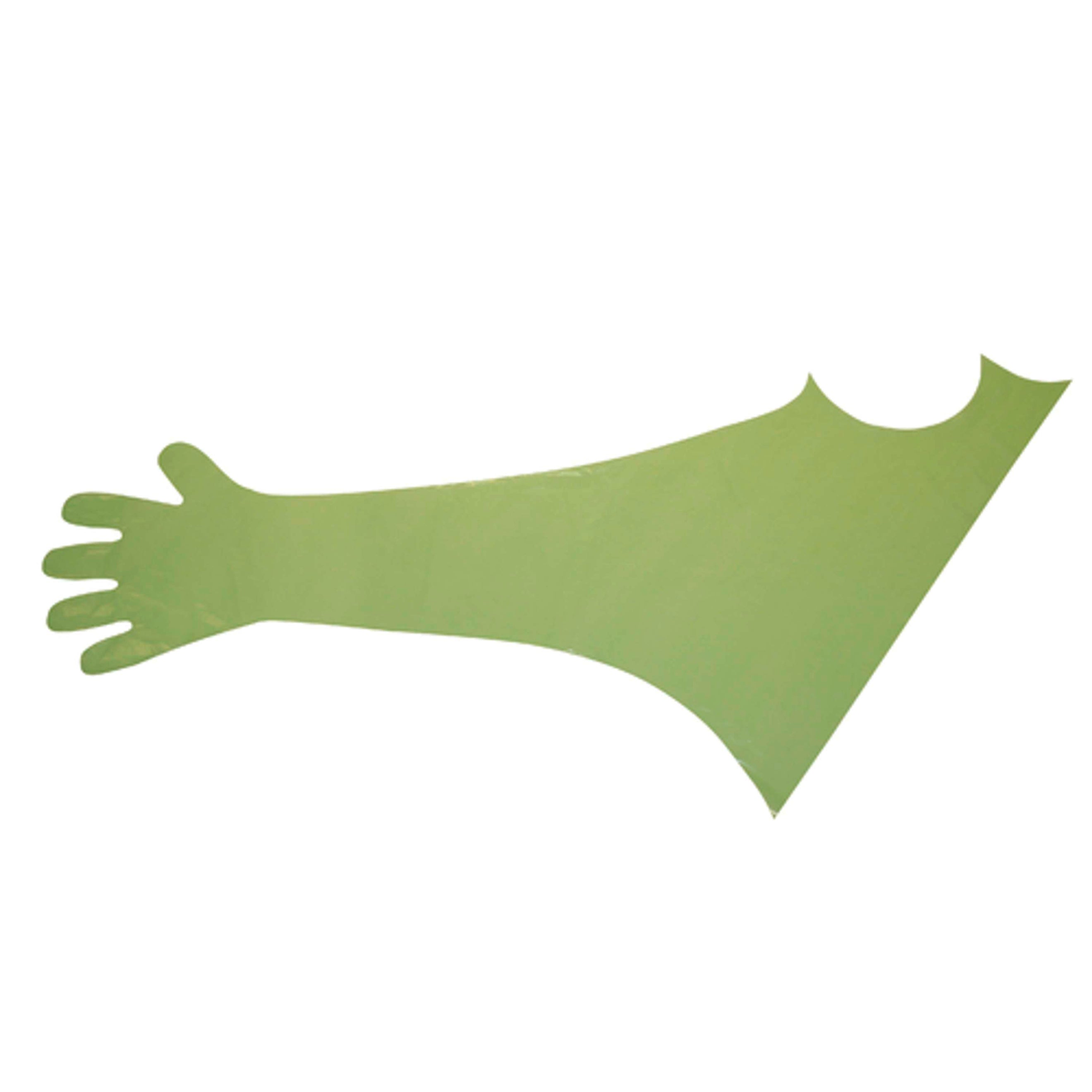 Kerbl Veterinary Disposable Gloves Shoulder Protection Green