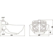 Kerbl Heatable Plastic Water Bowl with PipeVale Hp22