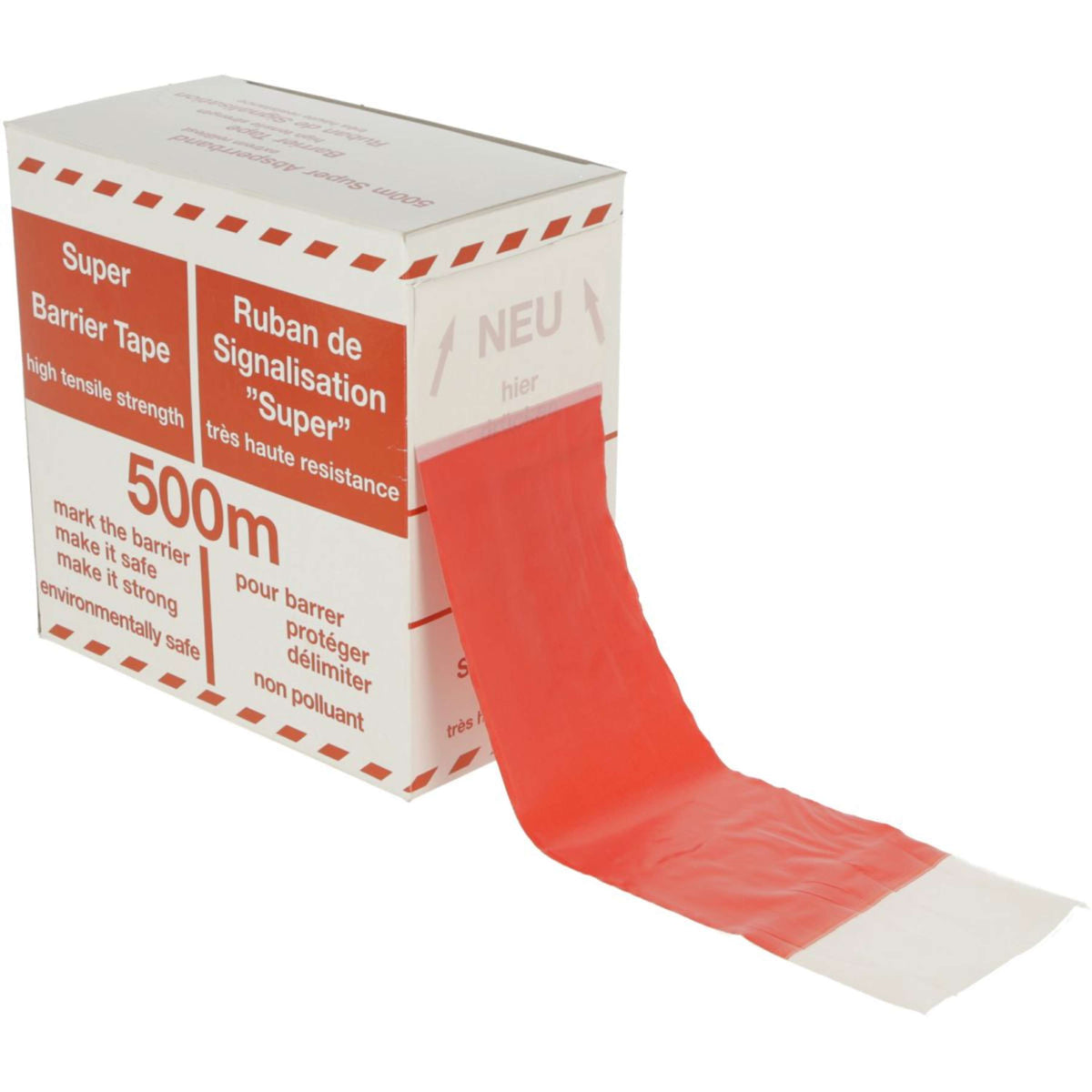 Kerbl Barrier Foil Blocked Red - White