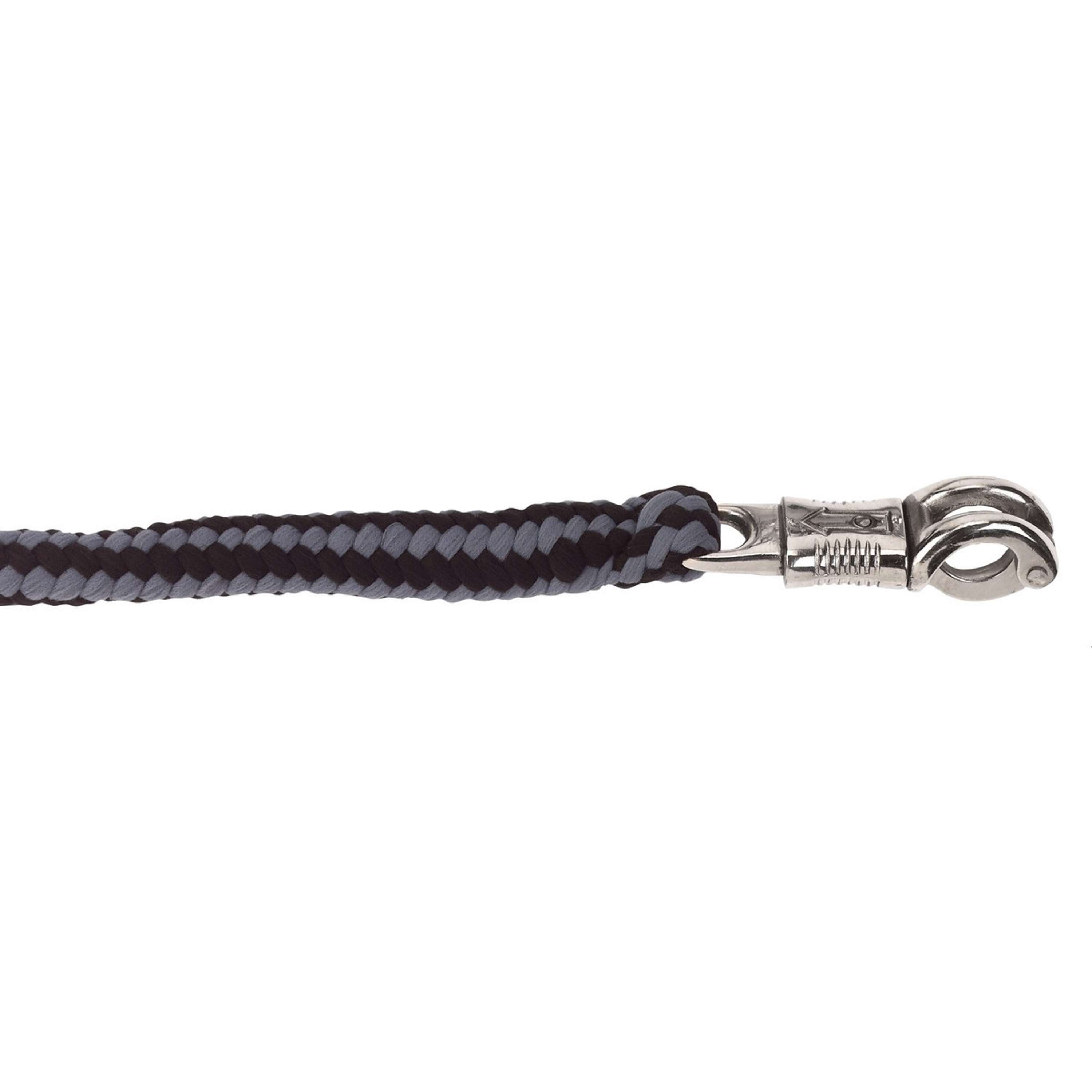 Covalliero Lead Rope Hippo with Panic Snap Black/Grey
