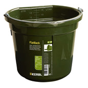 Kerbl Feed and Water Bucket FlatBack Green