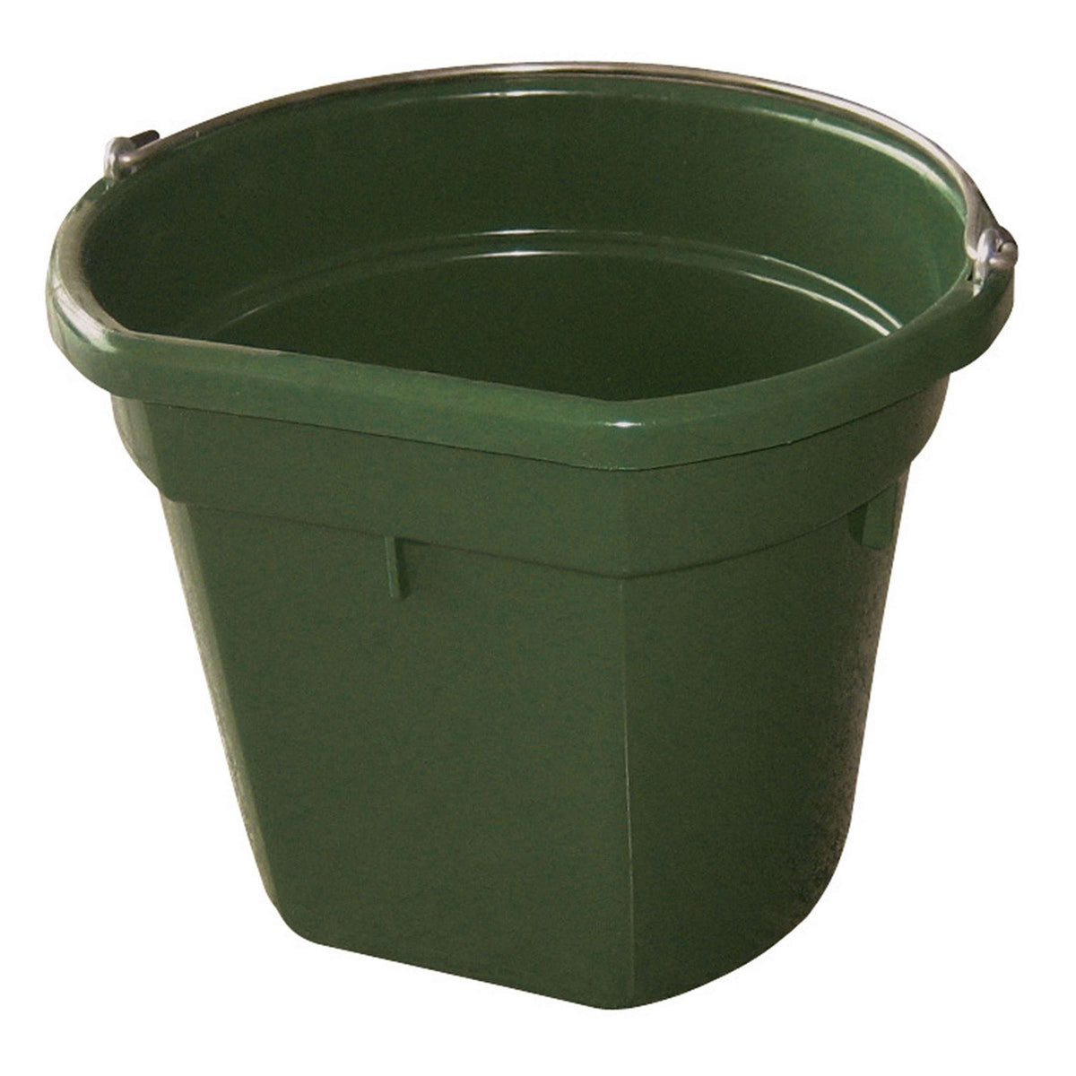 Kerbl Feed and Water Bucket FlatBack Green