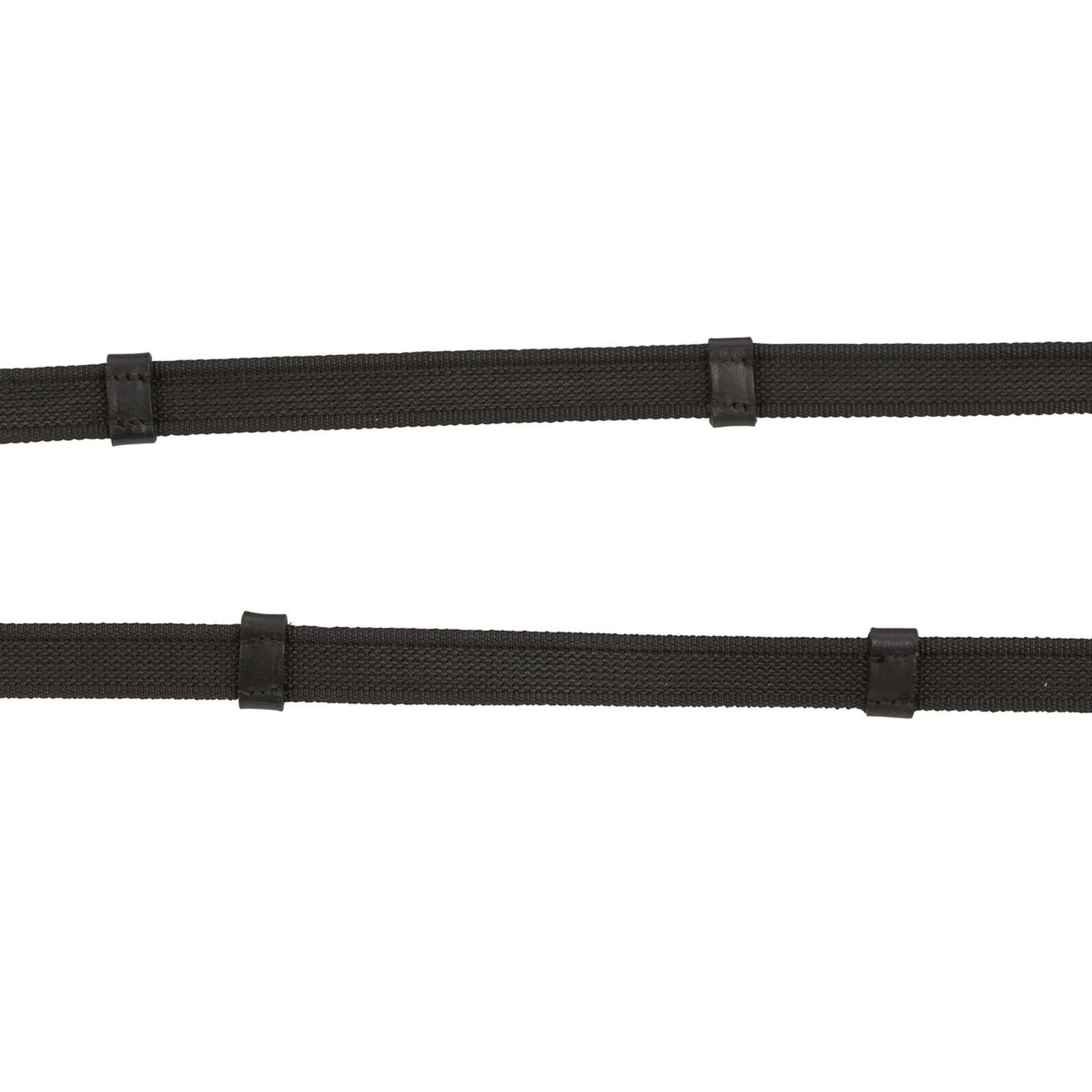 Kerbl Anti-Slip Rubber Reins Black