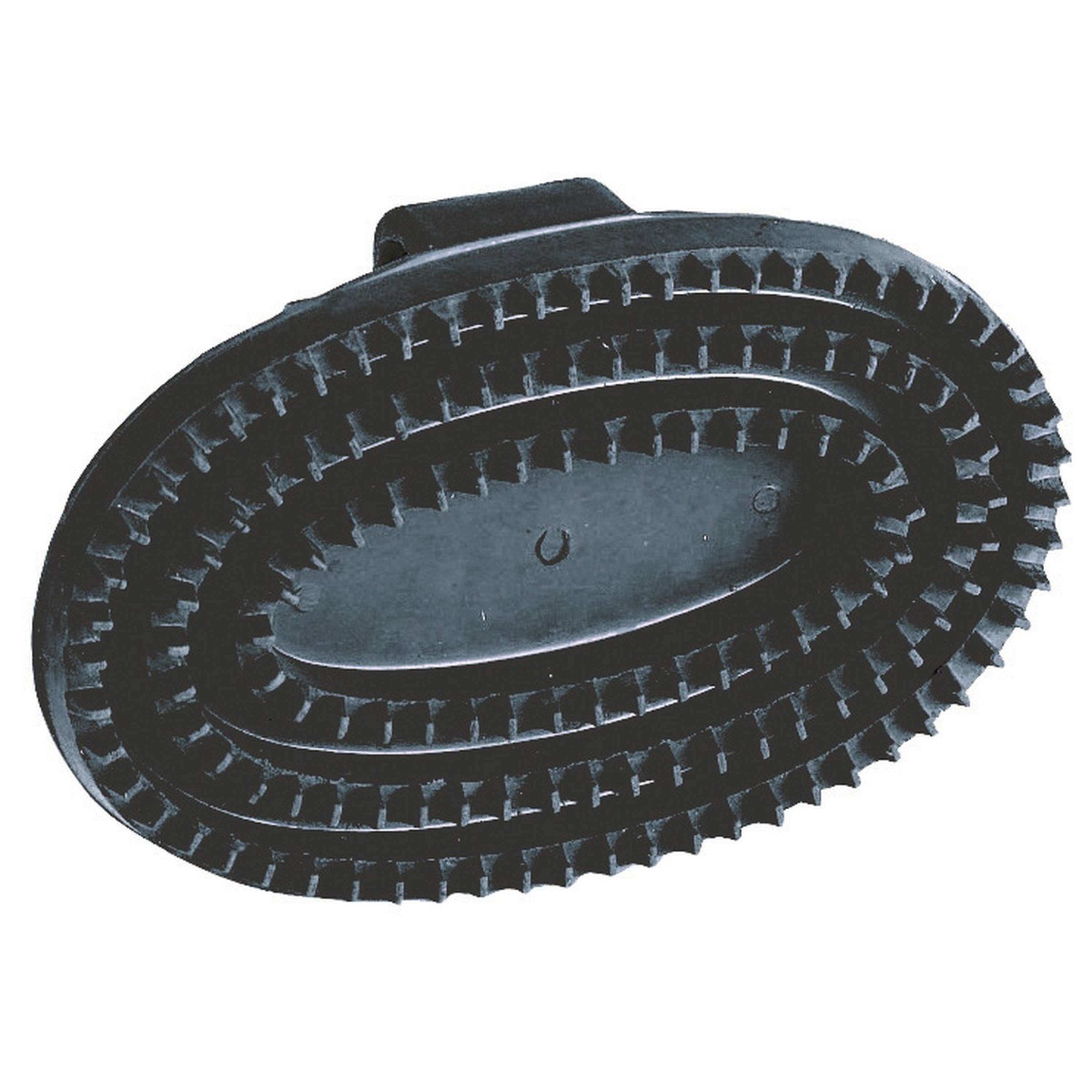 Kerbl Oval Rubber Currycomb Junior Black