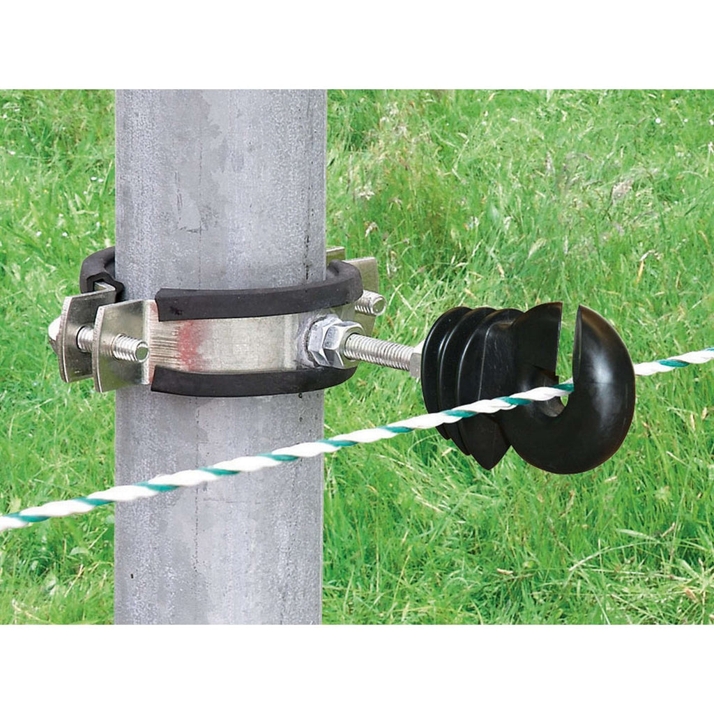 Ako Fastening Ring for Round Posts Black