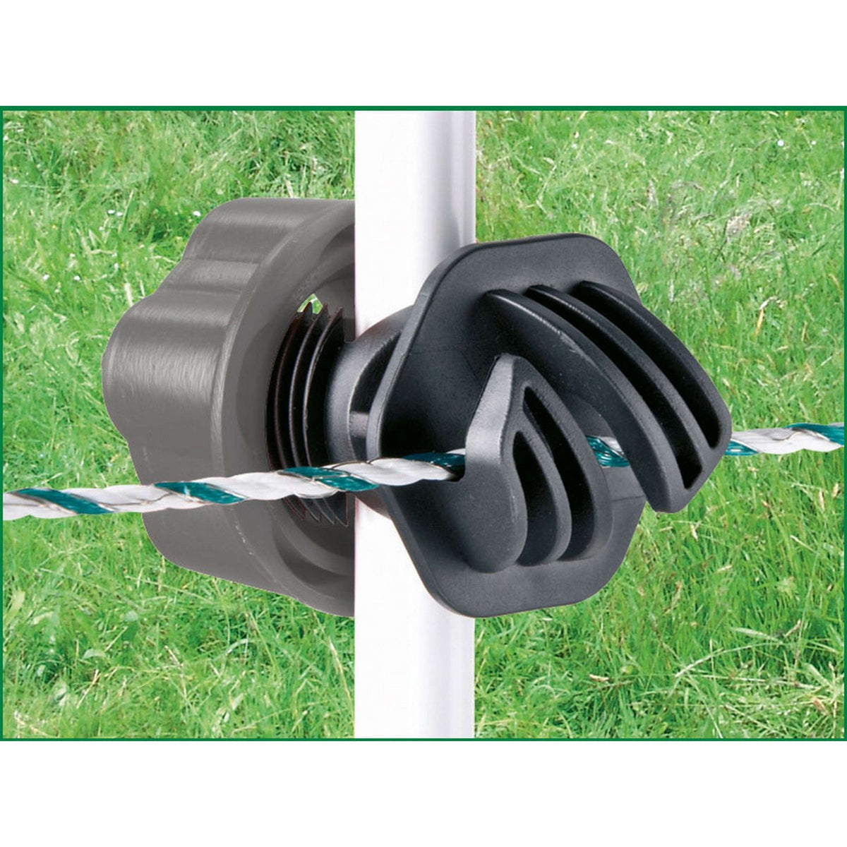 Ako Screw Insulator Vario Plus For Polywire 10 Pieces Black/Red