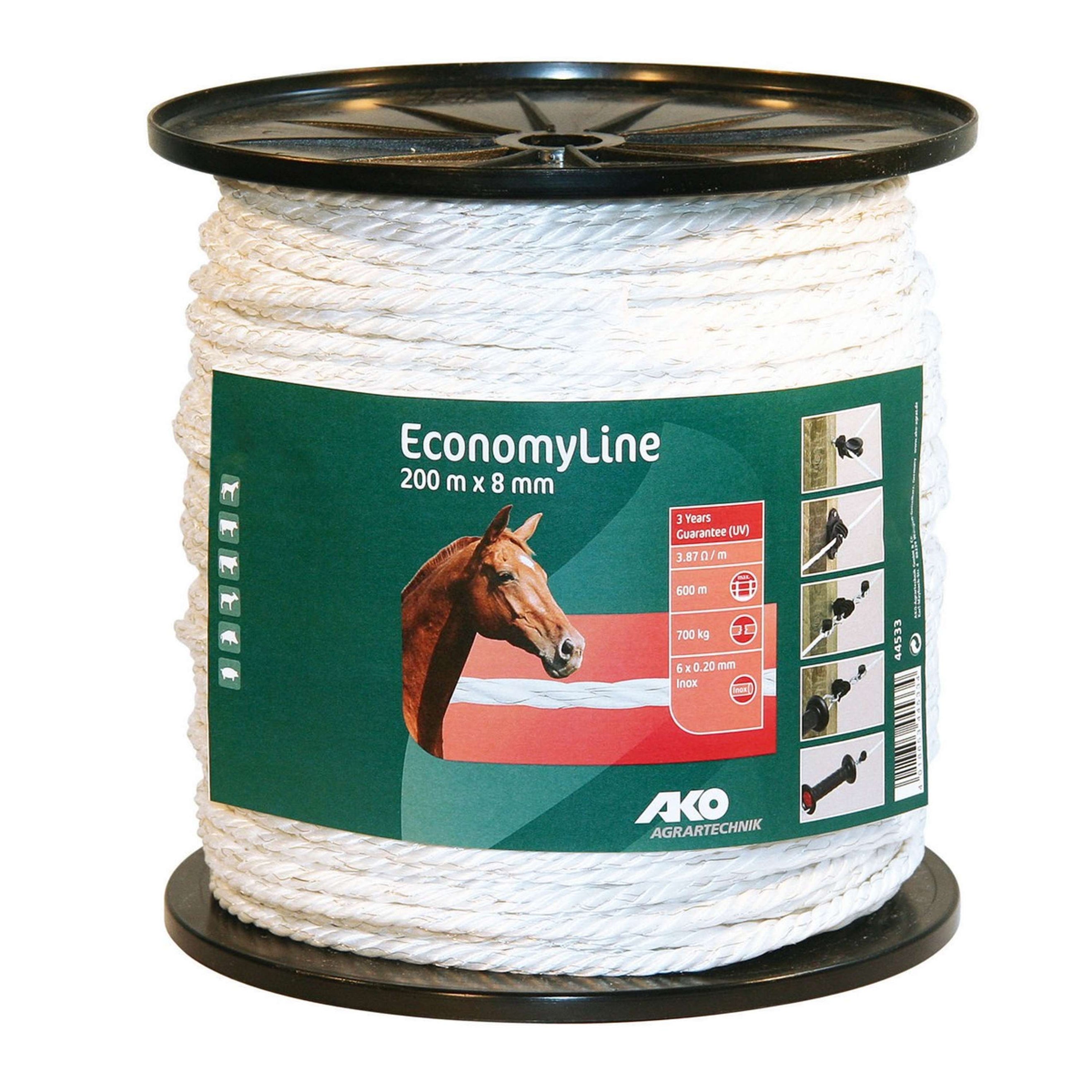 Ako Fence Rope Economyline White