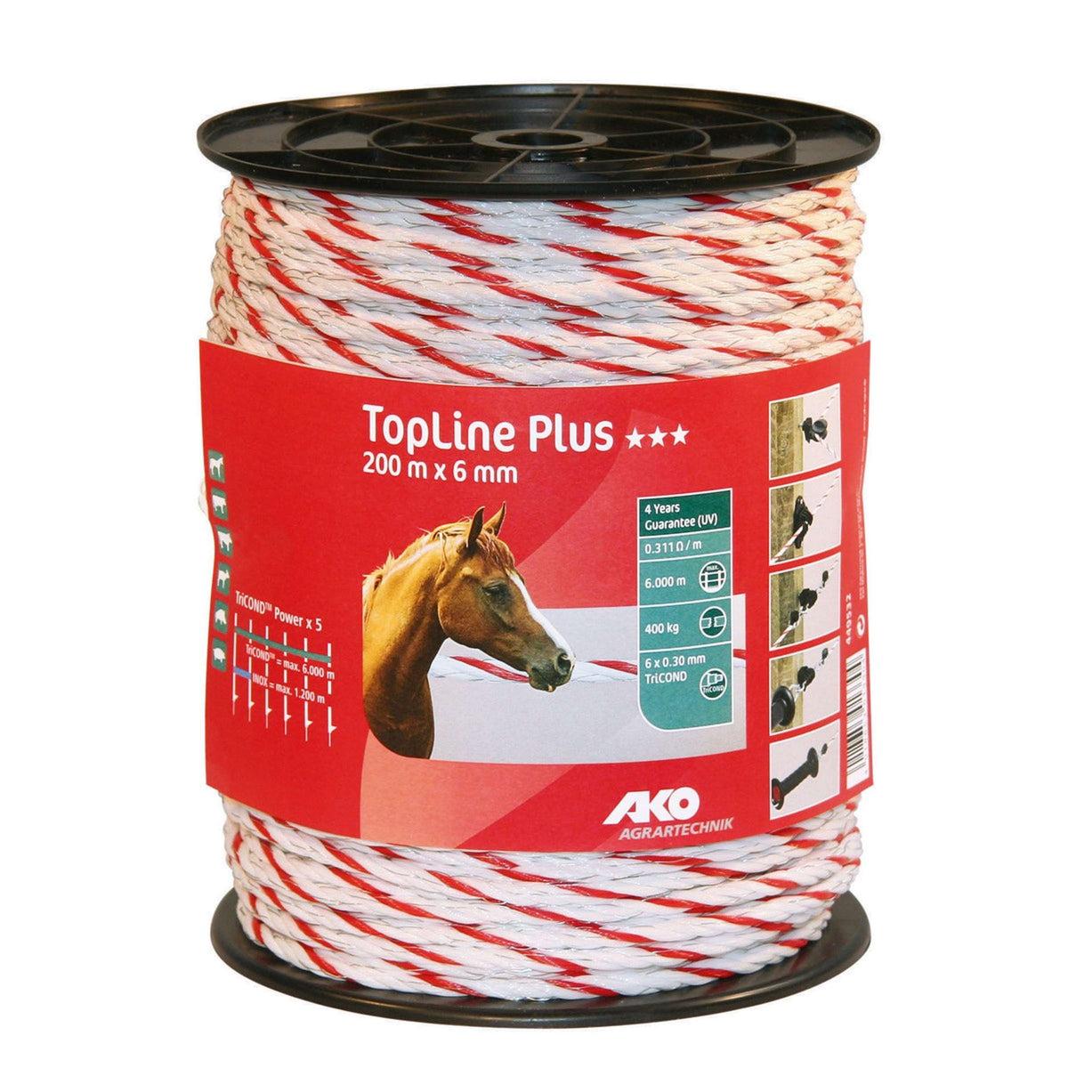 Ako Rope Topline Plus White Red