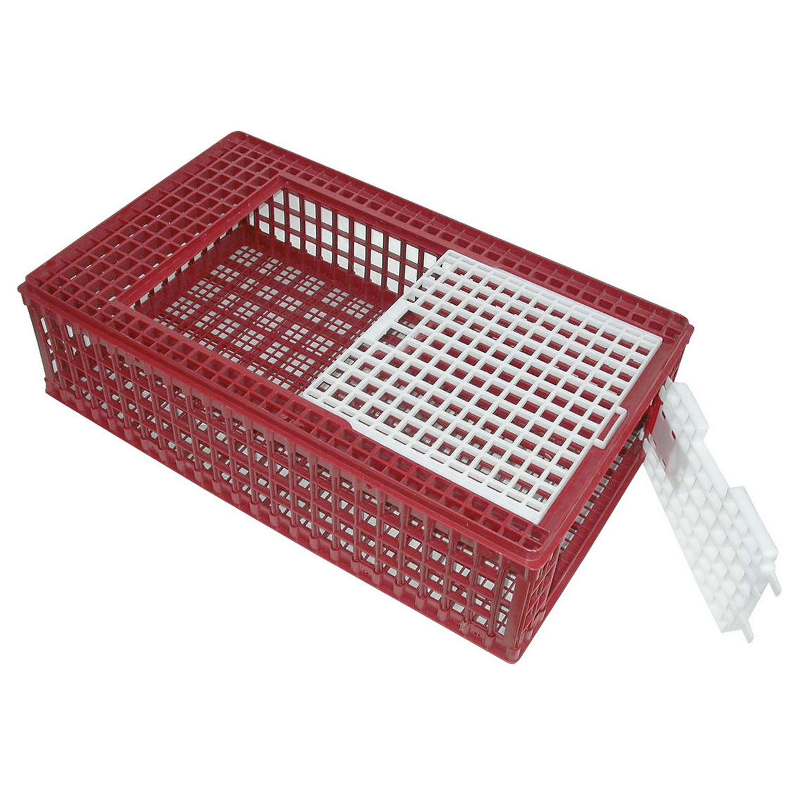 Kerbl Poultry Transport Box Red - White