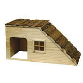 Kerbl Rodent cabin with ramp Nature Wood Wood