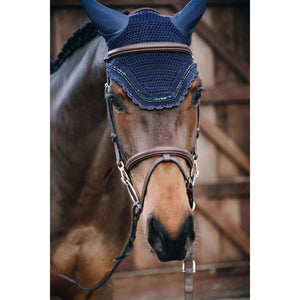 Kentucky Ear Cover Wellington Stone & Pearl Dark Navy