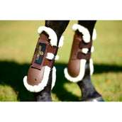 Kentucky Horsewear Tendon Boots Air Sheepskin Brown