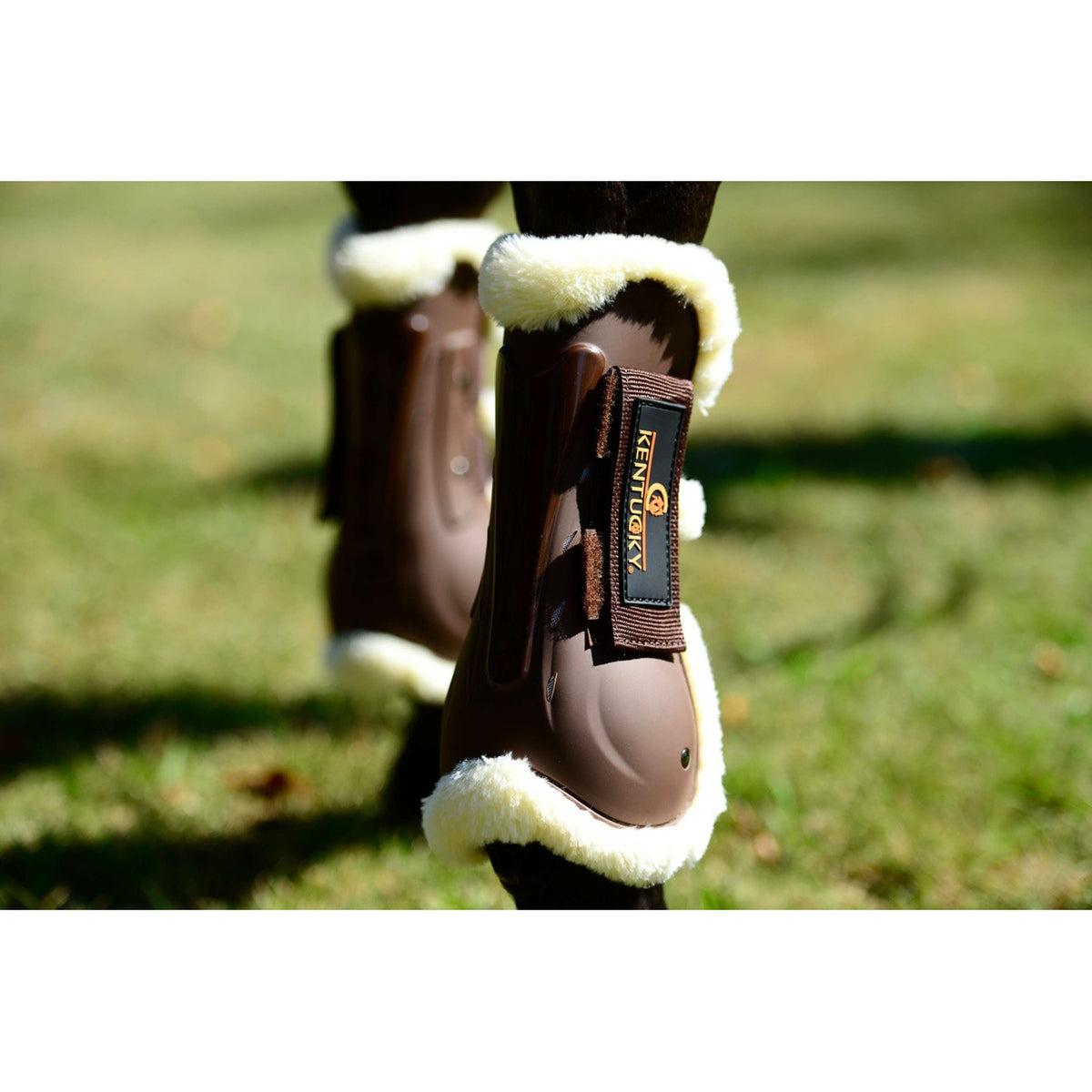 Kentucky Horsewear Tendon Boots Air Sheepskin Brown