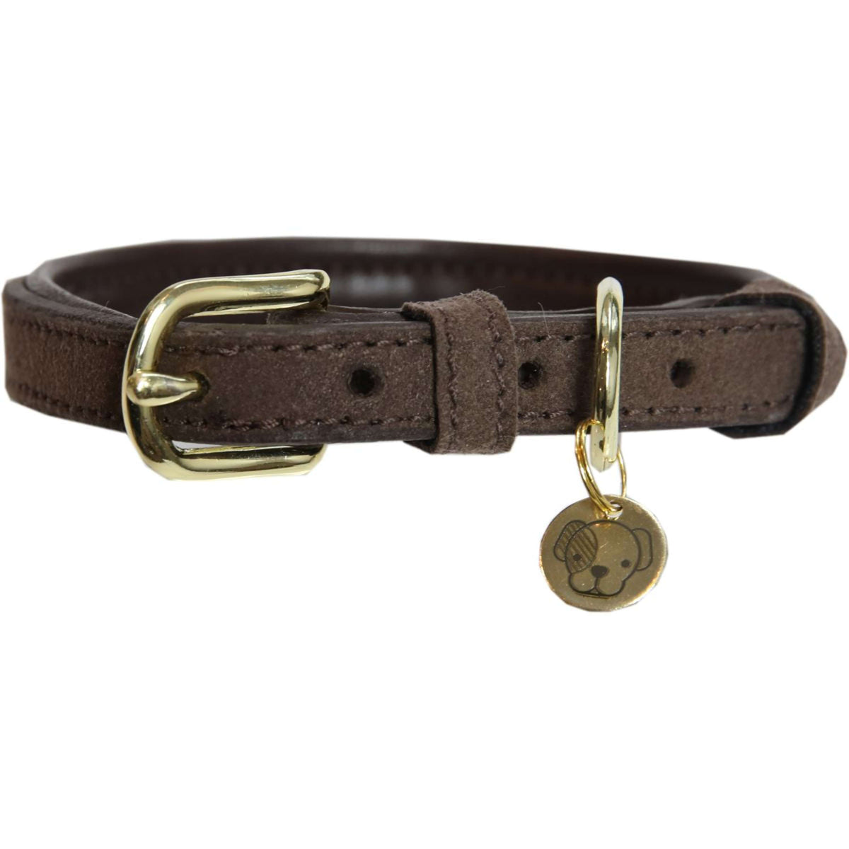 Kentucky Collar Velvet Leather Brown