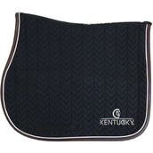 Kentucky Saddlepad Jumping Fishbone Leather Black