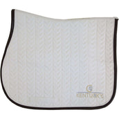 Kentucky Saddlepad Jumping Fishbone Leather White