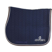 Kentucky Saddlepad Jumping Fishbone Leather Navy