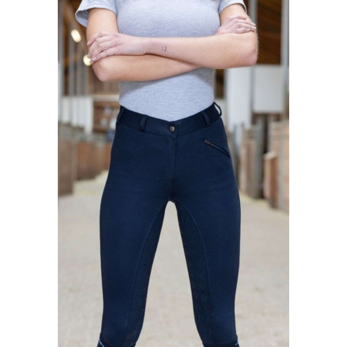 Covalliero Breeches Organomic Navy