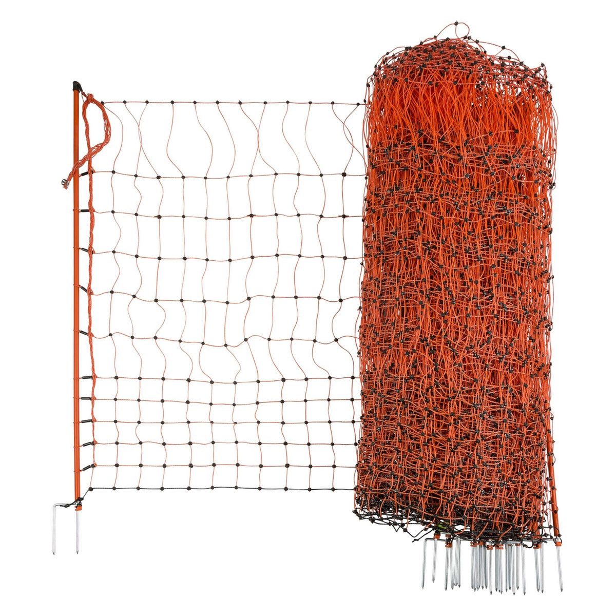 Ako Poultry Net Double Pen Electric Orange