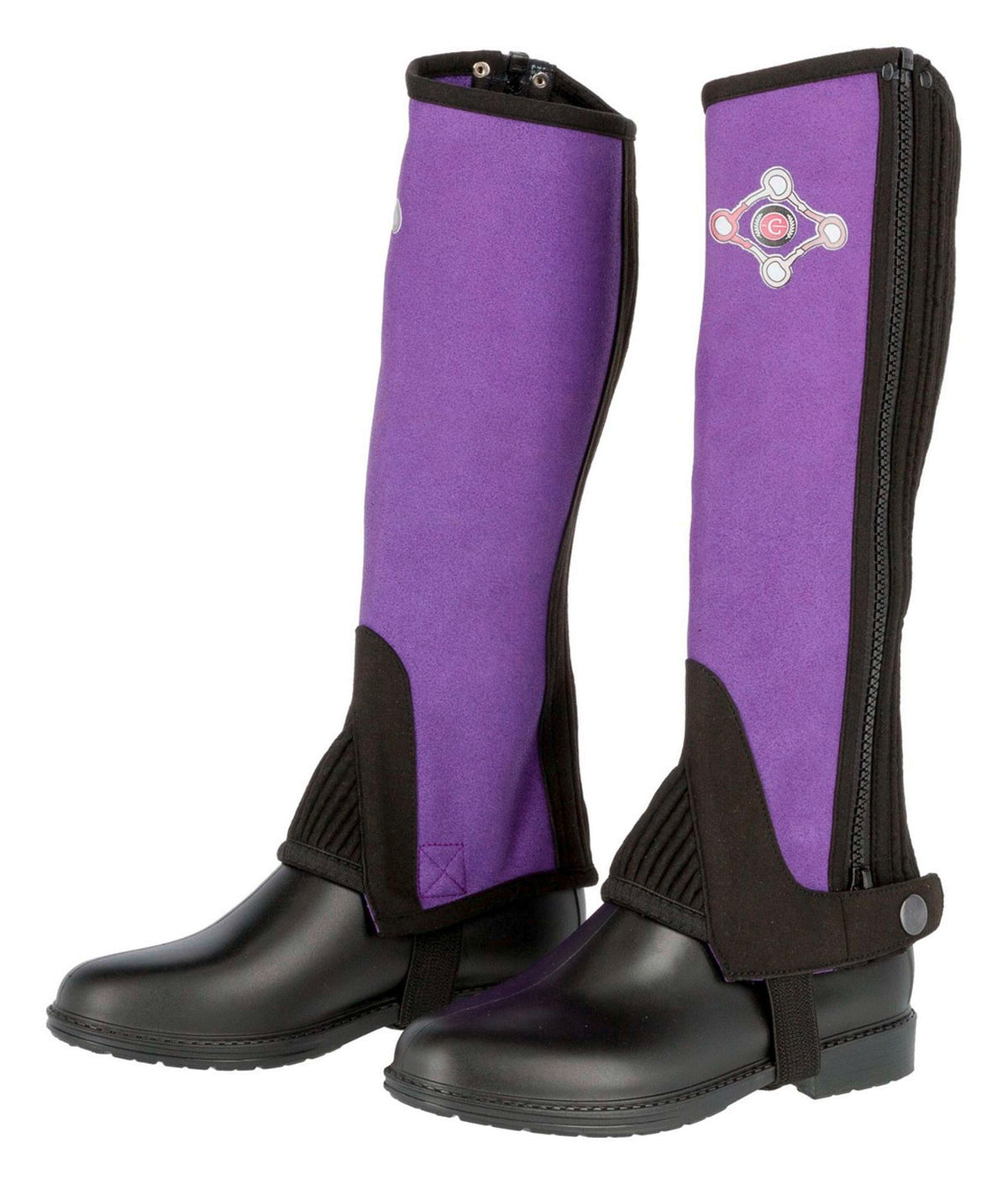 Covalliero Chaps Lilli for Kids Black/Purple