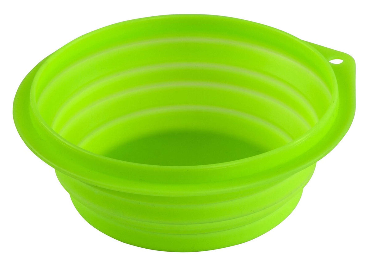 Kerbl Travel Food Bowl Foldable Green