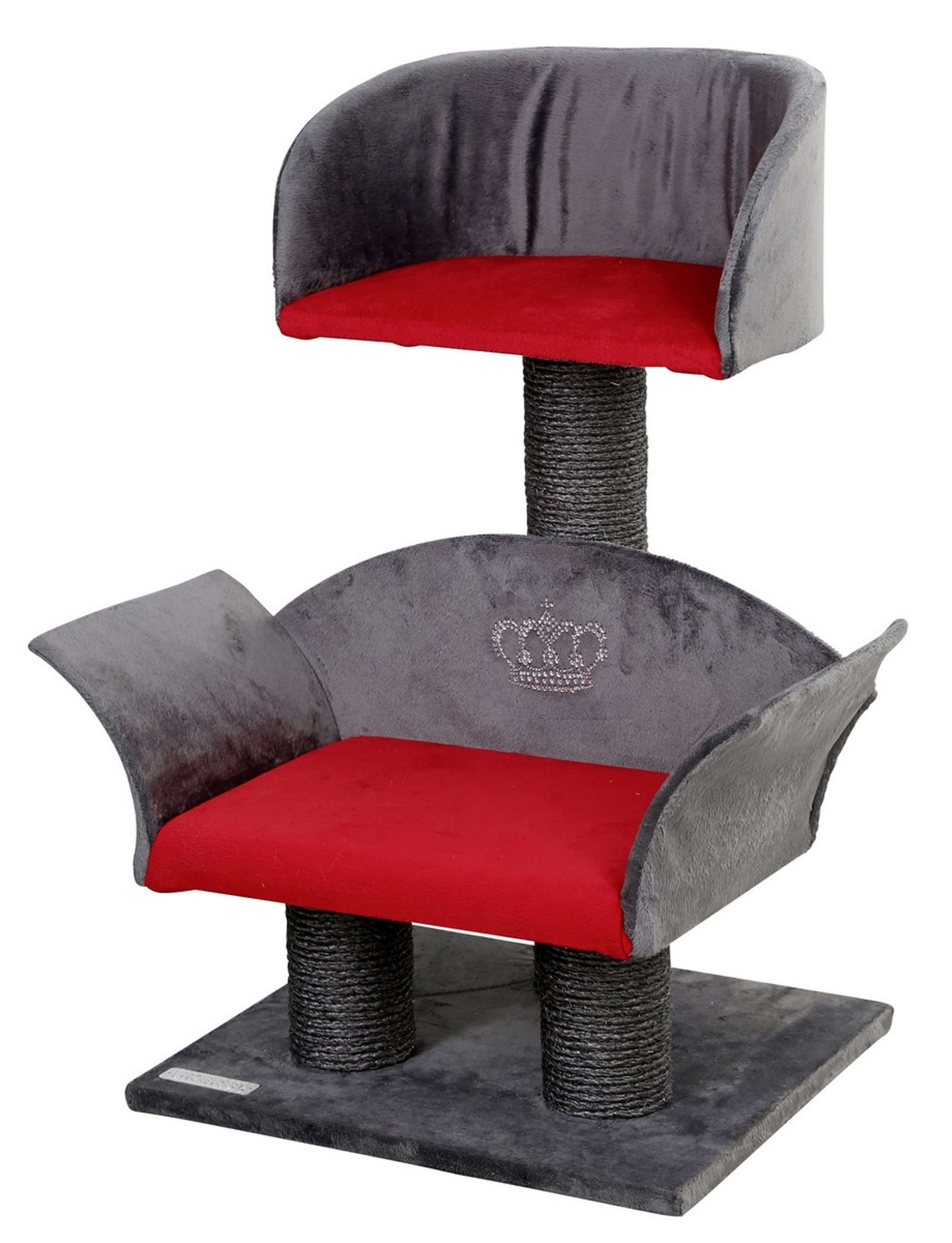 Kerbl Scratch Post Lounge Deluxe Grey/red