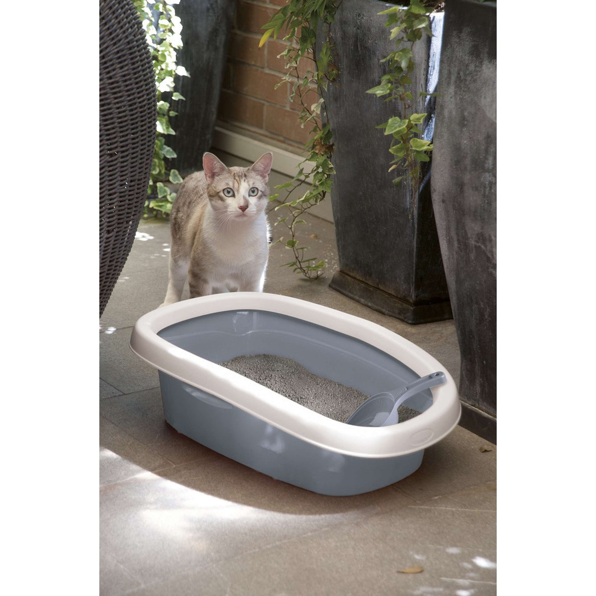 Kerbl Litter Box Sprint Light Blau/White