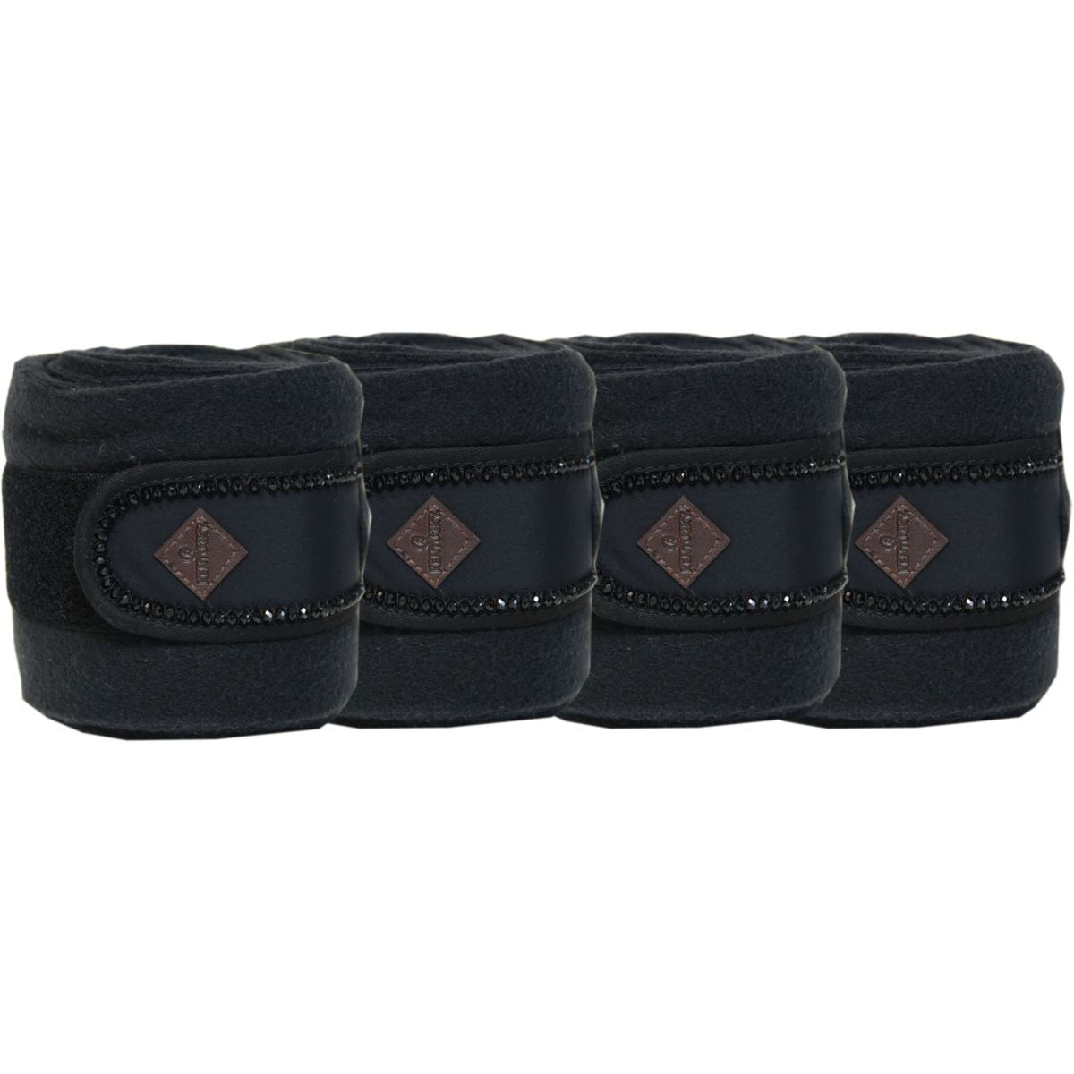 Kentucky Bandages Polar Fleece Pearls Black