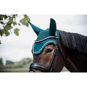 Kentucky Ear Net Wellington Velvet Emerald