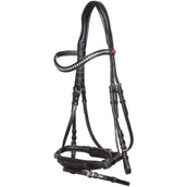 Kieffer Bridle Ultrasoft Katy Black/White Stones